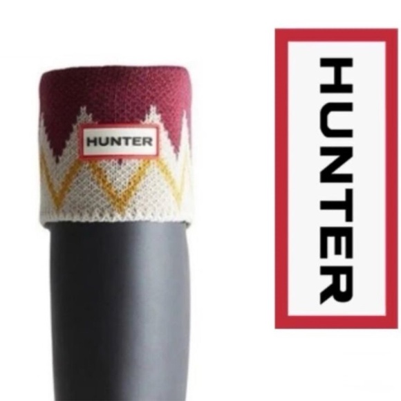 New! HUNTER BOOTS Sweater Socks FOR THE ORIGINAL TALL RAIN BOOT - Picture 1 of 5